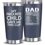 NEWELEVEN Fathers Day Gift from Daughter, Son, Kids, Wife - Birthday Gifts for New Dad, Husband, Men - Best Present Idea for Father, Husband, Bonus Dad from Daughter, Son, Wife - 20 Oz Tumbler