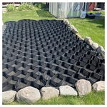 2Inch Geocell Grid, Geogrid Driveway, 3ft/ 6ft/ 10ft/ 13ft/ 20ft/ 23ft/ 26ft/ 30ft Geo Grid Gravel Stabilizer for Driveway Light Truck Parking Lots, Soil Ground Mud Control Grids (Color : W X L, Siz