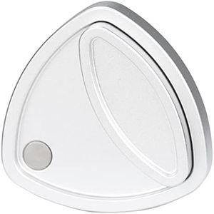 FREELOVE Metal Magnetic Fidget Toys Slider for Adults, Pivot Sliding Magnet Clicker, Compact Triangle Haptic Coin, Quiet Operate for Stress Relief Anxiety (Aluminum Silver)