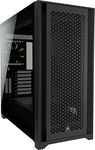 Corsair 5000D Airflow Tempered Glass Mid-Tower ATX Case (High-Airflow Front Panel, Corsair RapidRoute Cable Management System, Two Included 120mm Fans, Motherboard Tray with Fan Mounts) Black