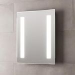 BAYSTONE Modern Wall Mounted Battery Powered Mirrors 390 x 500mm