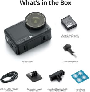 DJI Osmo Action 6 Action Camera – 8K, 1/1.1″ Sensor, 4hr Battery, Cold-Resistant