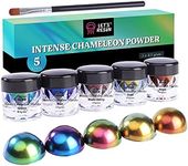 LET'S RESIN Mica Powder,Intense Chameleon Powder, Colorshift Mica Powder for Epoxy Resin Crafts/Tumblers, Chrome Powder Pigment for Chameleon Nail Art/Paints/Soap Making