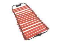 ABB INITIO GYM Polypropylene Adjustable Grey Orange Agility Ladder | Speed Ladder for Exercise | 8M Strap 16 Rungs Set