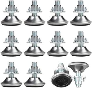 BELLE VOUS Confezione 12 Livellatori per Mobili Regolabili M8 x 30 mm - Piedini Livellanti con Feltro - Piedini per Casa, Ufficio e Ristorante per Tavolo, Sedia, Divano e Letto