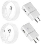 Fast Charging Charger for Samsung Phone, (2 Pack) Powersky Adaptive USB Charger with USB Type C Cable for Galaxy S21, S20, S10, S9, S8, Note10, 9, 8, 7 and A Series, Tablet Charger Chargeur USB C