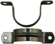 Amanaote Stainless Steel 1.6 Inches Diameter Tube Strap Tension Clip Pipe Clamp(Pack Of 10 Sets)