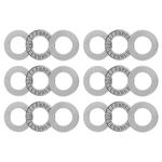 uxcell NTA1018 Thrust Needle Roller Bearings with Washers 5/8" Bore 1-1/8" OD 5/64" Width 6pcs