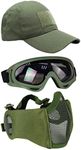 Yzpacc Airsoft Half Face Mask with