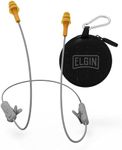 Elgin Ruckus Wireless Bluetooth Earplug Headphones, 25 dB Noise Reduction Ear Plug Earbuds, Noise Cancelling Mic, 12 Hour Battery, IP65 sweatproof, OSHA Compliant Hearing Protection, Work Safety