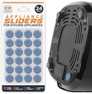 Appliance Sliders for Kitchen Appliances (24 Pack) - Self-Adhesive Countertop Gliders for Kitchen Use, Effortless Moves for Coffee Makers, Blenders, Air Fryers & More, Great for Quick Appliance Shift