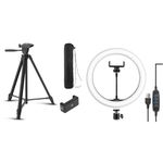 DIGITEK (DTR 480LW) 57 Inch Portable Aluminium Alloy Tripod with Smartphone Holder & 360° Ball Head,