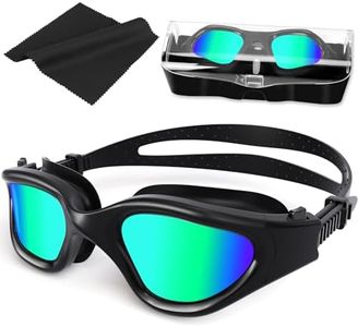 Gafas de natación polarizadas Anti-vaho Protección UV Impermeable, Gafas Natación para Hombres, Mujeres, Adultos y Adolescentes