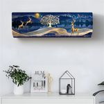 DARSHANAM WORLD Beatiful Designer Ac Cover For 1.5 Ton/ Printed Air Conditioning Dust Cover Folding Design Cover For Indoor And All Type AC Split Cover(97 x 31 x 21.5cm)