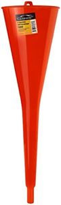 KarZone Funnel - Round Kitchen Funnel for Filling Bottles, Jars & Containers - Automotive Oil Funnel for Gas, Lubricants and Fluids (12.0 Fluid Ounces, Round, 1, RedFunnel)