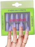 PaintLab Press-On Nails Manicure Kit, Lovely Lavender, 24-Piece Set, Long-Lasting Fake Nails with Glue, File, Prep Pad & Cuticle Stick