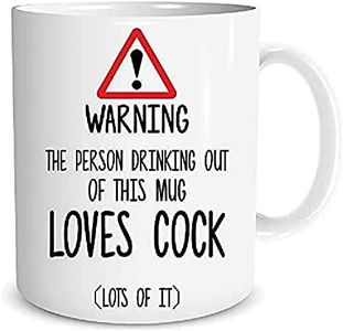 Funny Mugs Warning Loves Cock Work Mug Office Mug Colleague Coworker Banter Humour Rude Profanity Gift Coffee Mug Wife Girlfriend WSDMUG1500