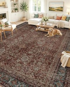 OLANLY 9x12 Washable Area Rug, Soft Non Slip Carpet for Bedroom Living Room