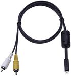 Audio Video TV Cable Lead Cord Compatible with Panasonic Lumix DMC-TZ Series: DMC-TZ5, DMC-TZ50, DMC-TZ55, DMC-TZ56, DMC-TZ60, DMC-TZ61, DMC-TZ8 (UC-E6 AV)