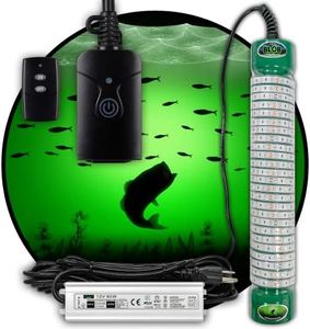 Green Blob Outdoors Underwater Fishing Light, LED with Remote 7500/15000/30000 Lumen Fish Attracting Light, Snook (15000 Lumen)
