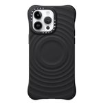 CASETiFY Ripple Silicone Case for iPhone 14 Pro Max [Magsafe Compatible / 6.6 ft. 2X Military Grade Drop Protection] Soft-Touch, Secure Grip - Black