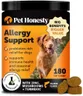 Pet Honesty Dog Allergy & Itch Relief - Advanced Itch Supplement with Probiotics for Dogs - Immune Support & Skin Relief for Seasonal Allergies - Natural Itchy Skin & Paw Relief - (Salmon, 180 Ct)