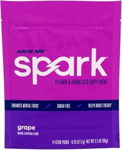 AdvoCare Spark Vitamin & Amino Acid Supplement - Focus & Energy Drink Powder Mix with Vitamin A, B-6, C & E - Also Includes L-Carnitine & L-Tyrosine - Grape, 14 Stick Packs