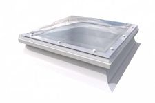 Mardome Skylight Window - Double Glazing Polycarbonate Dome Rooflight for Flat Roof. Manual-Opening Roof Light, Great for House Extension or Office Room (600x600, Clear)