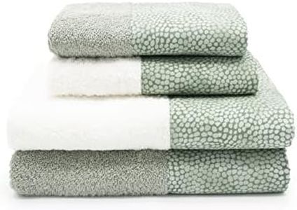 CREOLE Set di asciugamani da bagno, Venus verde, 4 unità