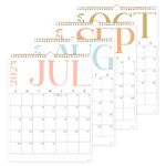 S&O Modern Vertical Wall Calendar from July 2024-December 2025 - Tear-Off Monthly Calendar - 18 Month Academic Wall Calendar - Hanging Calendar with US Holidays - 13.5"x10.5”in