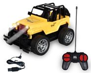 TEC TAVAKKAL Rechargeable Remote Controlled Super Racing Car, Super Racing Sports High Speed Toy Vehicle, Motor RC Cars for Kids (Yellow)