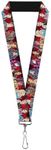 Buckle-Down Lanyard - Descendants 11-Character Group Pose Reds/Gray