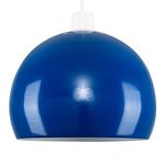 MiniSun - Mini Retro Gloss Blue Arco Style Dome Ceiling Pendant Light Shade