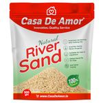 Casa De Amor Natural River Sand | Aquarium Sand Substrate | Pure Organic Plants Soil Mix Additive Adenium Cactus Succulent Bonsai | Use in Havan Pujan | Home Decor | Crafts (900 gm)