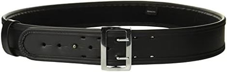 Bianchi 7960 PLN Black Sam Browne Belt with Chrome Buckle (Size 30)