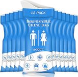 SAINUOD Disposable Urinal Bag, 12 Pcs 800ML Emergency Urine Bag, Unisex Urinal Bag, Portable Camping Pee Bag, Travel Urine Bag for Traffic Jams, Camping, Hiking, Pregnant, Patient, Kids