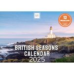 Calendar 2025 British Seasons - Space For Notes Across 13 Months. Beautiful Images & Print. Recyclable Calendar Printed in UK by Ruby Ashley®