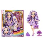 Rainbow High Fashion Doll with Slime & Pet - Violet (Purple) - 28 cm Shimmer Doll with Sparkle Slime, Magical Pet and Fashion Accessories - Kids Toy - Great for Ages 4-12 Years