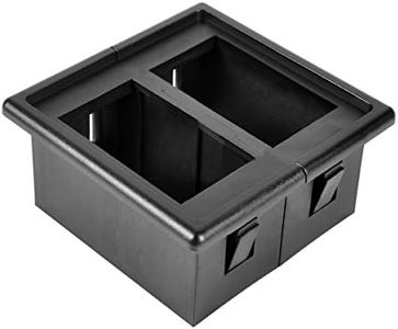 AutoEC Rocker Switch Panel Switch Holder Housing Kit - Black Plastic
