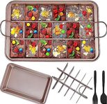 Brownie Pan with Dividers, Non Stic