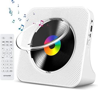 Gueray CD Player Portable Bluetooth Desktop CD Player for Home with Timer Built-in HiFi Speakers with LCD Screen Display Boombox FM Radio USB Type-c