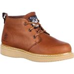 Georgia Boot Men's Chukka Work Boot, Barracuda Gold, 7.5 Wide