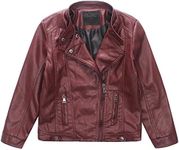 LJYH Girls Faux Leather Jackets Kid