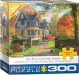 EuroGraphics The Blue Country House by Dominic Davison Puzzle (300 Piece), Small