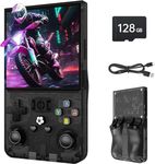 R36MAX Retro Handheld Game Console, 4.0" IPS Screen Retro Gaming Console, 64GB TF Card, 30+ Mainstream Emulators, 22,000+ Classic Games, 4000mah Battery – Black