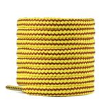 Knixmax Round Shoe Laces 5mm Wide Boot Laces Replacement Bootlaces for Walking Boots, Work Boots, Hiking Shoes Yellow-Brown 140cm