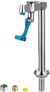 Phivan Glass Filler Faucet Deck Mount 9 Inch Push-Back Drinking Water Filling Faucets with Adjustable Flow, Brass, G1/2" Male Shank Commercial Faucet for Bar, Diner, Kitchen, Restaurants & Coffee