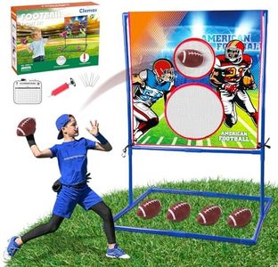 Clemas Throwing Target Game - American Football - Football Gifts for Kids 6-8 Boys 8-12 - Inspired Outdoor Fun for Children | Teenager | All Ages Perfect for Parties, Gatherings, and Family Events