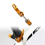 Lohas Select Bike Alloy Seat Post Quick Release Pin Bike Seat Clamp Quick Release Seatpost Quick Release (Golden)