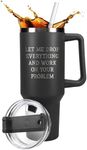 Funny Gifts for Men Women - Let me Drop Everything - Christmas Gifts for Men - Birthday Gift Ideas For Women, Men, Mom, Dad, Coworker - Stocking Stuffers - 40oz Stainless Steel Tumbler With Straw